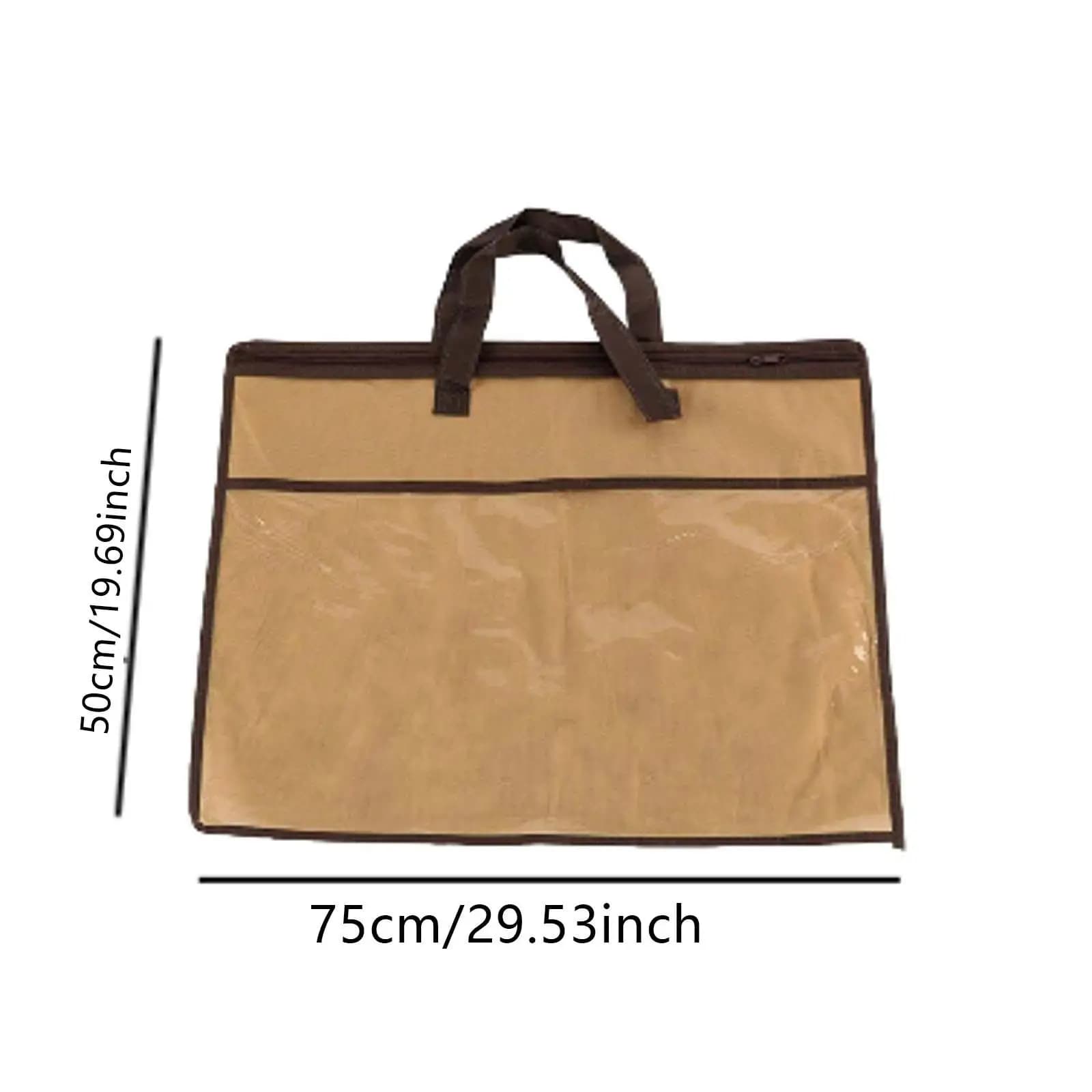 Pillow Storage Bag Clear Zippered with Handles Saving Space Packing Organizer for Beddings Bed Sheets Pillows Blankets Clothes