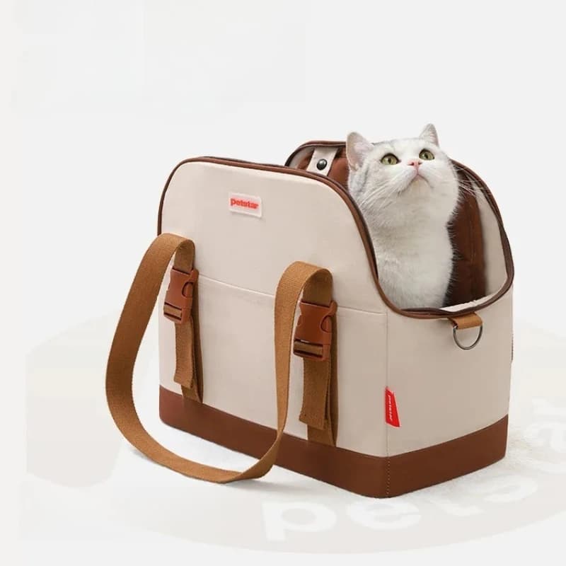 Zaino multifunzionale per animali domestici: trasportino per gatti leggero e pieghevole con rete di ventilazione, borsa a tracolla per i viaggi