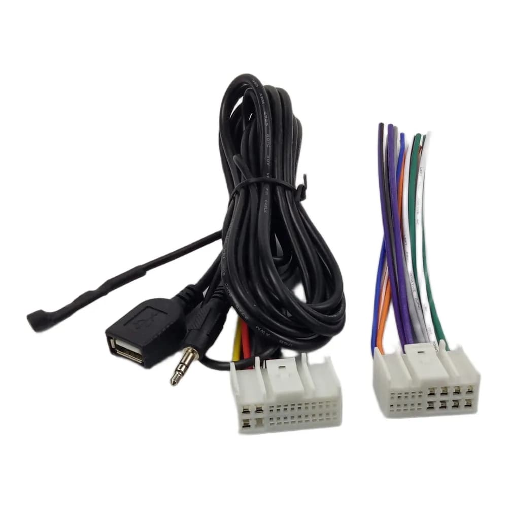 Kit cablaggio microfono USB compatibile con il connettore radio a 24 pin per KIA K4 per una comunicazione vocale chiara in auto