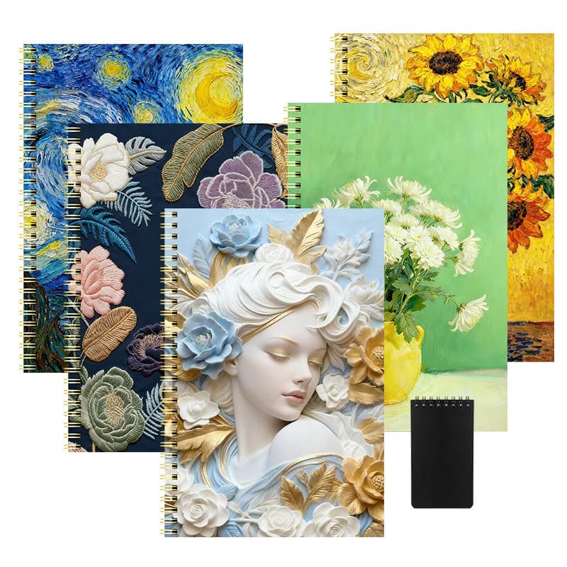 A4 B5 Lined Spiral Notebook 80 Sheets 80g Student Exercise Book Diary Notebook for School Writing Note Taking