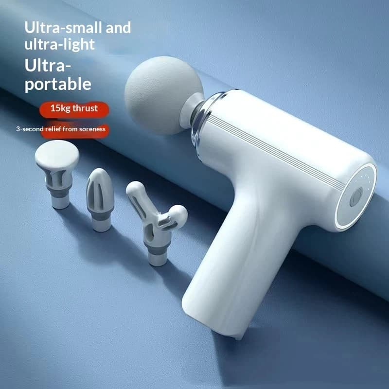 Mini Massage Gun Deep Tissue Muscle Relaxation Quiet Electric Portable Small Massager For Shoulder Back Neck Men Women Home Gym