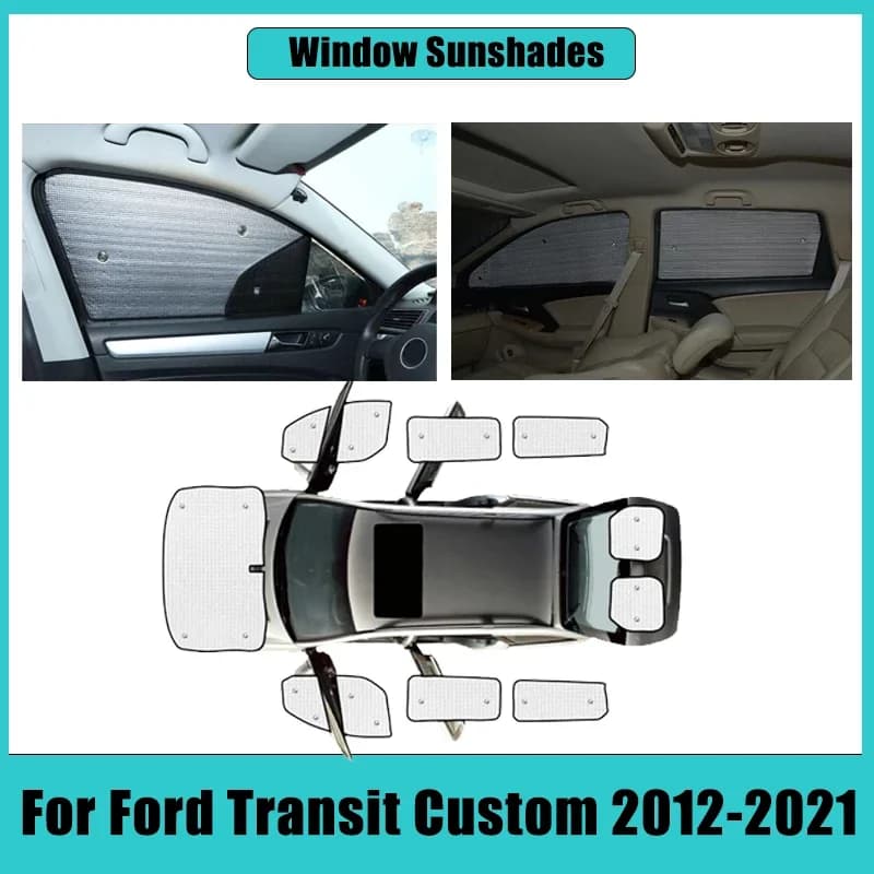 Per Ford Transit Custom 2012-2021 2013 Auto Copertura Completa Parasole Protezione Solare Finestra Parabrezza Anti-Uv Copertura Accessori Auto