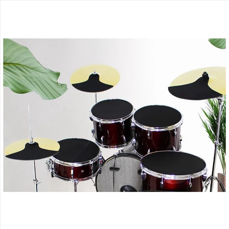 10 pz Drum Mute Pad Kit Bass Snare Drum Sound Off Mute Silenziatore EVA Silenzioso Pratica Pad Set Percussioni di Ricambio