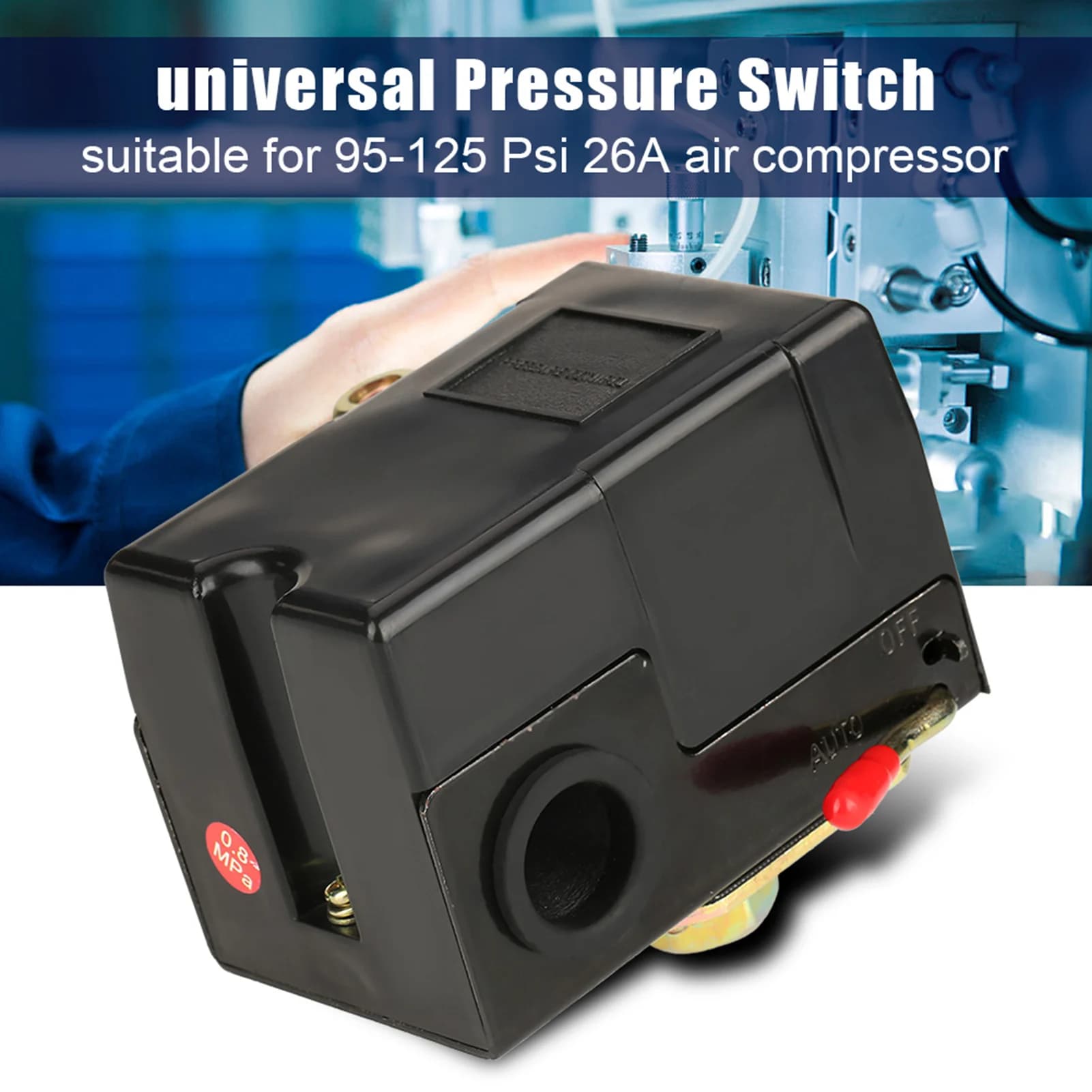 Pressione 95‐125 Psi Per valvola di controllo della pompa del compressore d'aria Pressione del compressore d'aria