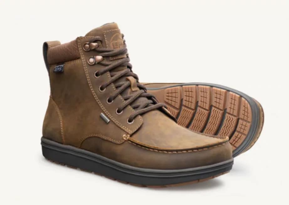 Authentic LEMS Men's Outdoor Hiking Shoes Waterproof Non-Slip Wear-Resistant Wide Footbed Zero Drop Fat Wide Foot Boots