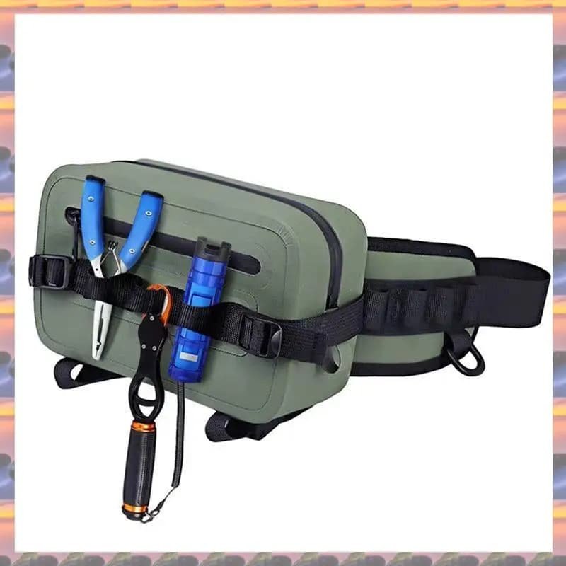 ABML Borsa da pesca multifunzionale Borse per attrezzatura da pesca Esche per pesci Marsupio per riporre attrezzi Borsa per canna da pesca Zaino impermeabile