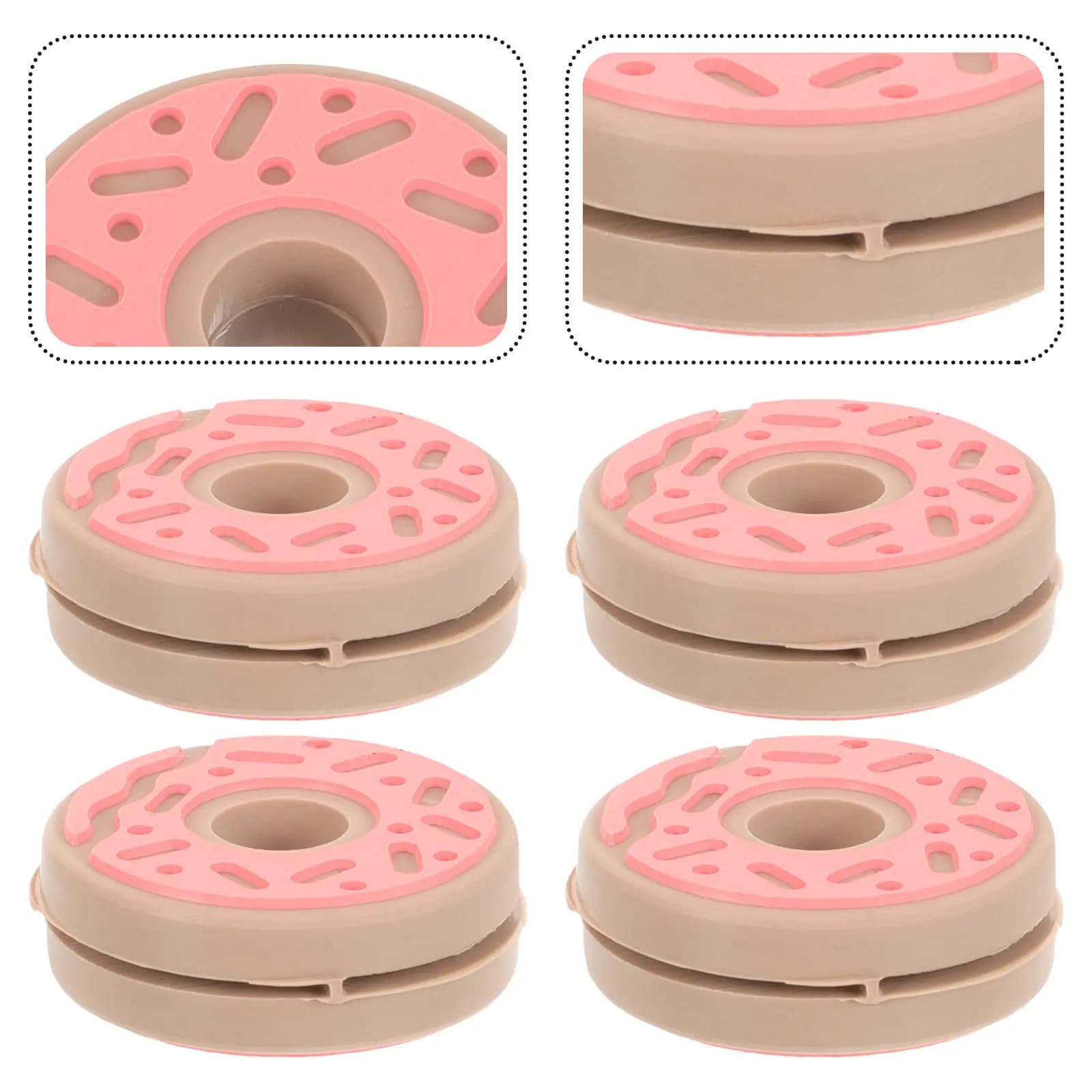 4 Pezzi Ammortizzatori Premium in Silicone per Racchette da Tennis, Assorbitori di Vibrazioni per Tutte le Racchette, Leggeri, Portatili, Facili da Installare