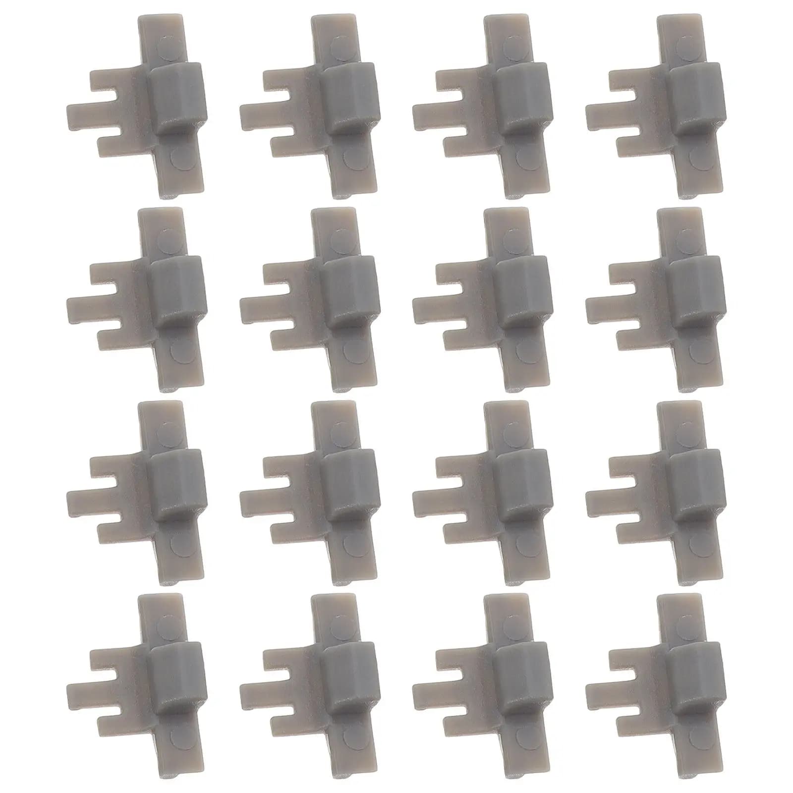 50 pz. Clip Limitatore per Cerniere Armadio, Chiusura Ammortizzata, Limitatore Angolare per Ante, Accessori Cerniera in Plastica, Facile Installazione