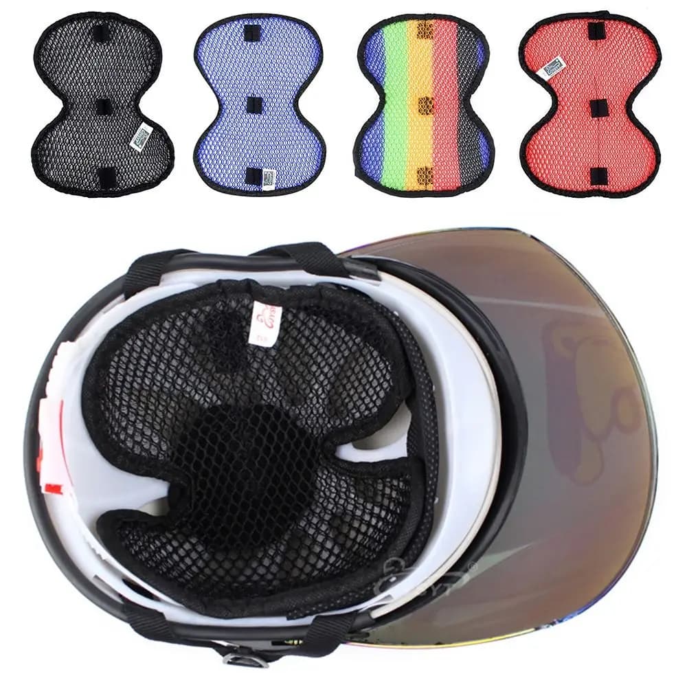 Materiale universale cuscino per casco isolamento termico fodera ammortizzante fodera di sicurezza imbottitura traspirante per moto