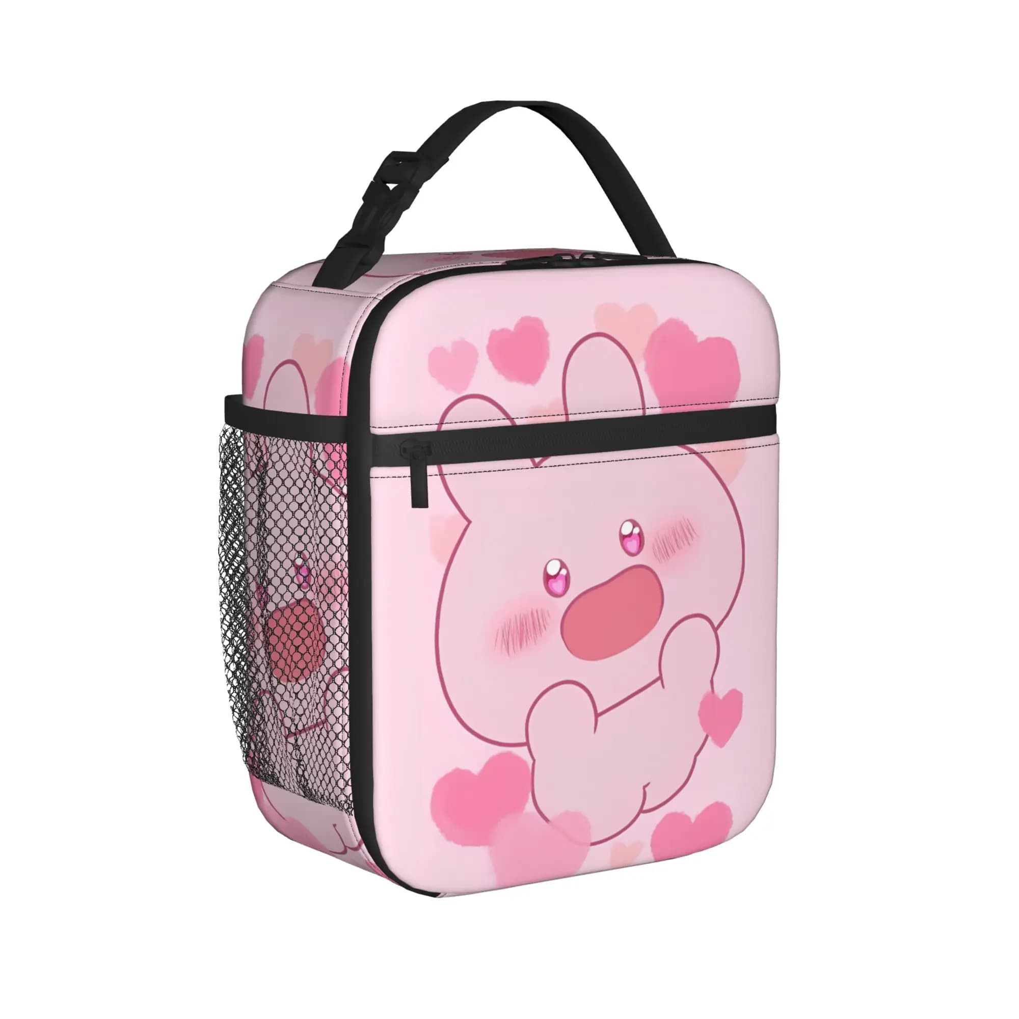 Love Asamimichaan Cute Asamimi Borsa termica per il pranzo, borsa termica riutilizzabile, contenitore per il pranzo, borsa grande per il pranzo, borse per la conservazione degli alimenti