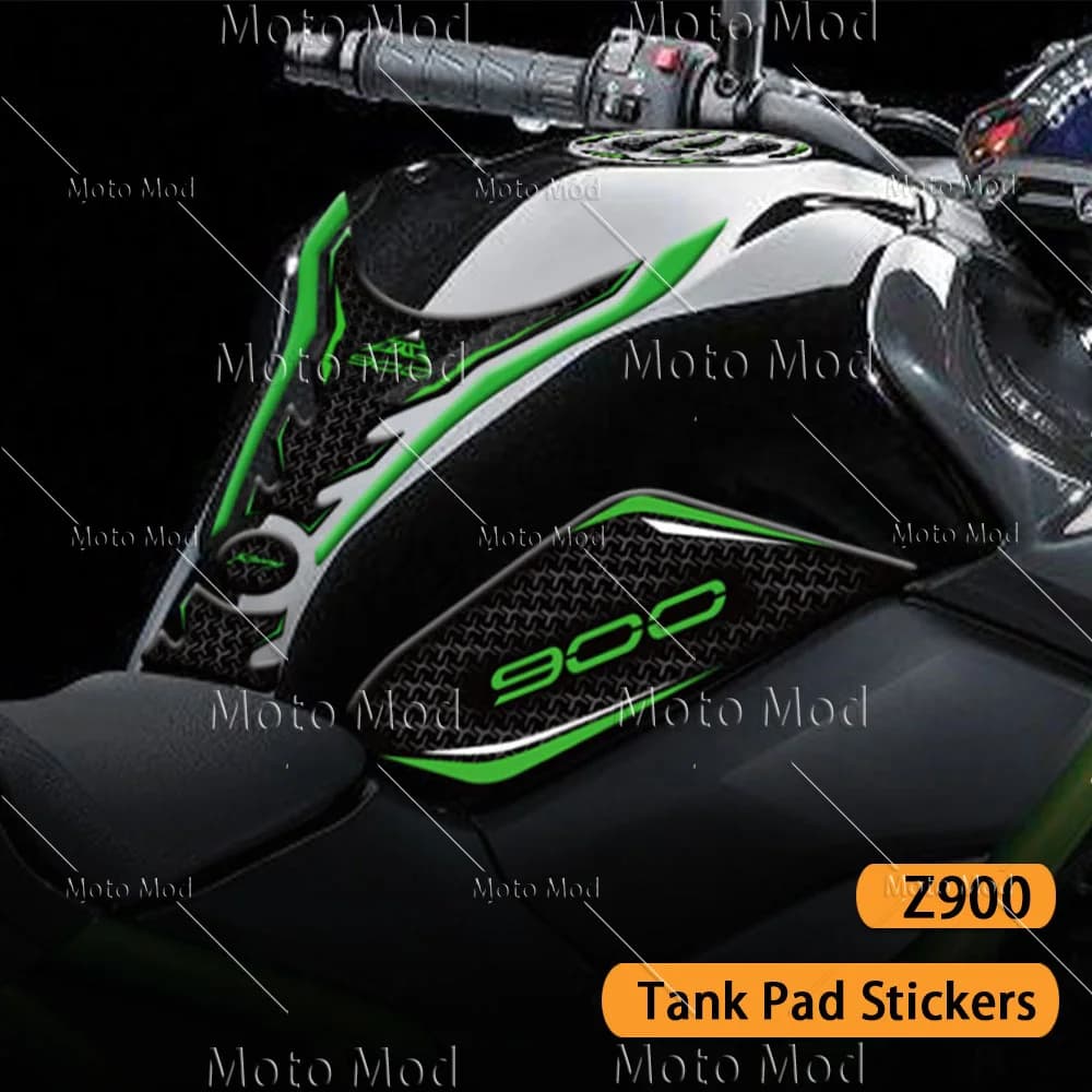 3D Motorcycle Tank Carburet Wall decal Gas cap Decalcomanie Protection Oil Cover Kit Waterproof Accessories For Kawasaki Z900 z900 2022 2023