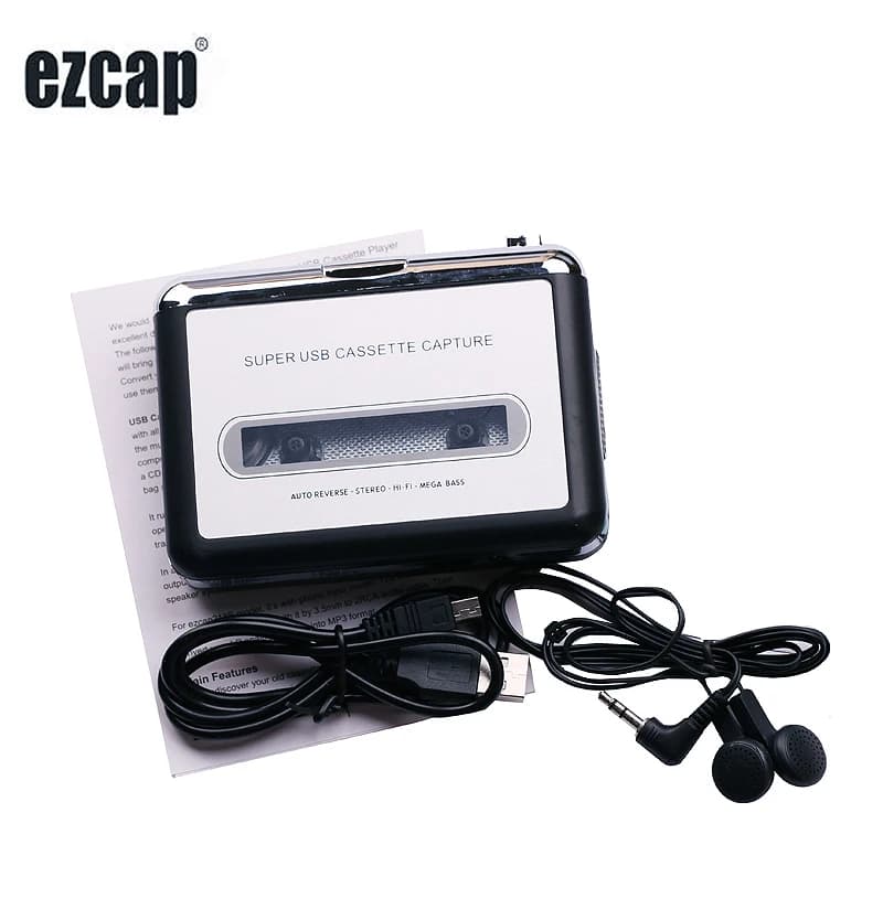 Ezcap218 Originale: Convertitore Digitale da Cassetta Analogica a MP3 per PC, Scheda di Acquisizione Audio, Lettore Musicale Walkman
