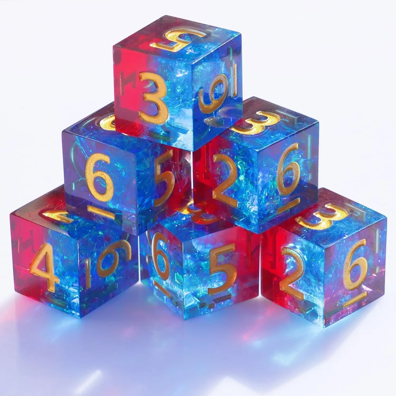 Dadi in resina D6, dadi in resina Gioco da tavolo poliedrico Gioco da tavolo RPG, insegnamento della matematica Accessori per dadi regalo di Halloween D20 D12