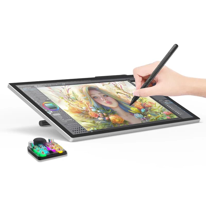 Monitor per Disegno Digitale Interattivo IPS LCD Full HD da 21,5 Pollici, Multicolore, con USB-C e Penna, 8192 Livelli di Pressione