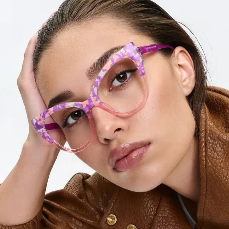 Nuovi occhiali cat eye, montature colorate, anti luce blu, adatti per l'uso quotidiano in varie occasioniAAA