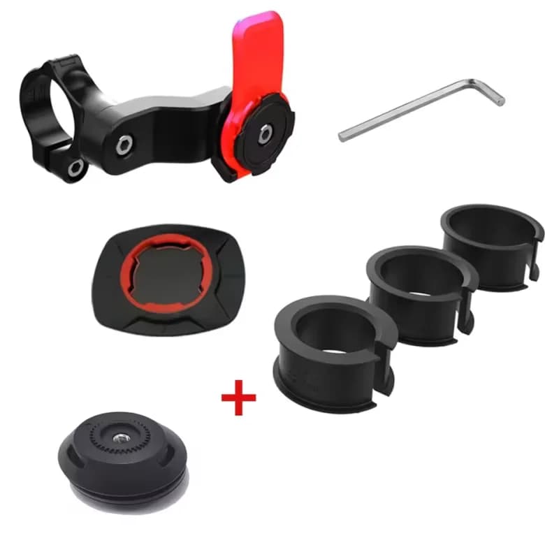 Support for phone for motorcycle/anti-vibration car Bicycle shock absorber Phone bracket Vibration shock absorber Self-locking bicycle handlebar attachment