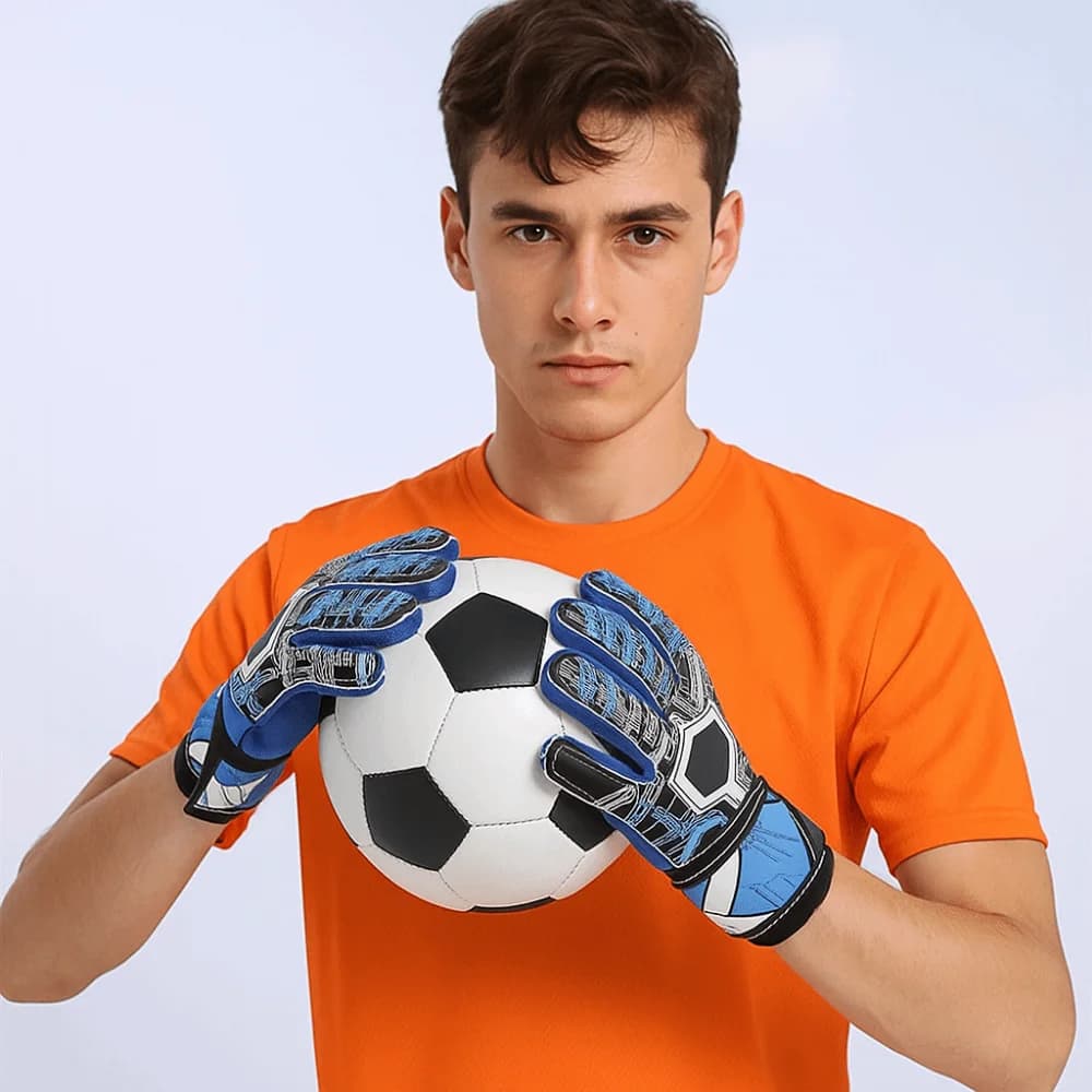 Finger Protection Goalkeeper Gloves Non-Slip Wear-Resistant Football Goalkeeper Gloves Durable Handguard Sports Gloves Outdoor