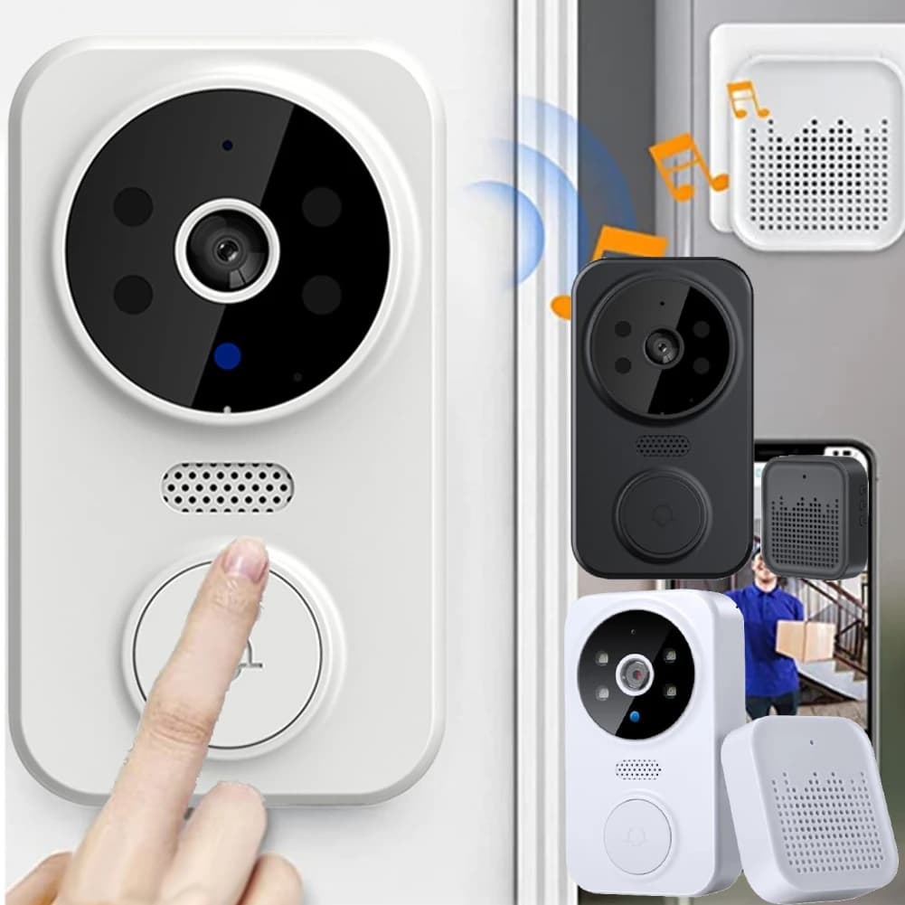 Campanello video WiFi Campanello per porta Smart Home Visione notturna Citofono visivo wireless Campanello Monitoraggio audio visivo bidirezionale
