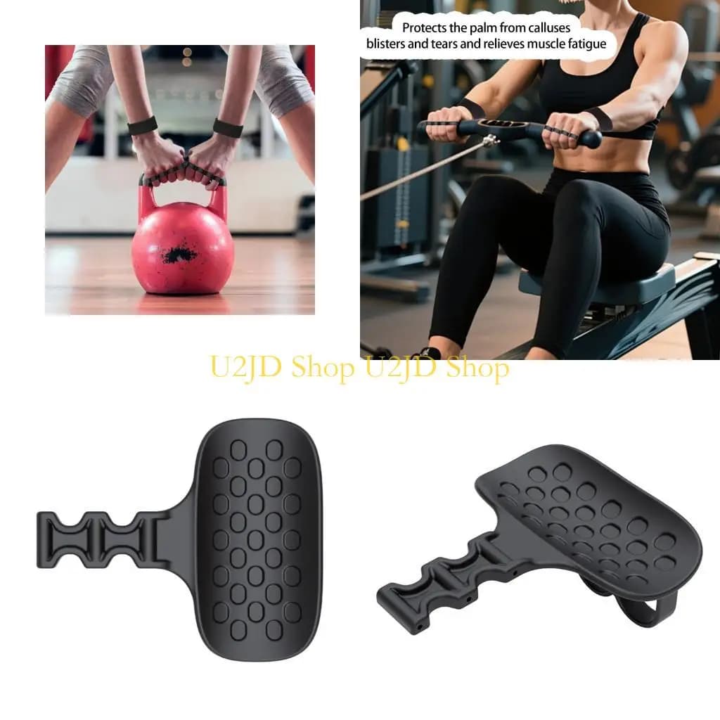 U2JD Silicone Fitness Grip NonSlip Lifting Gloves Padded Protections for Gym Workouts
