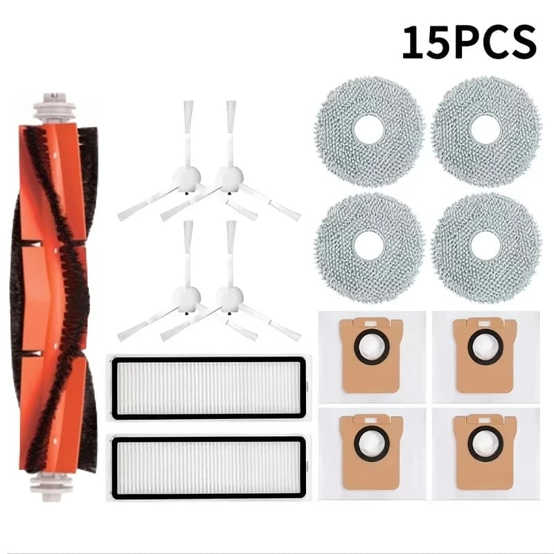 Replacement Parts For Xiaomi X20+/X20 Plus Robot Vacuum Cleaner: Main Brush, Side Brush, Filter, Mop Pad, and Dust Bag
