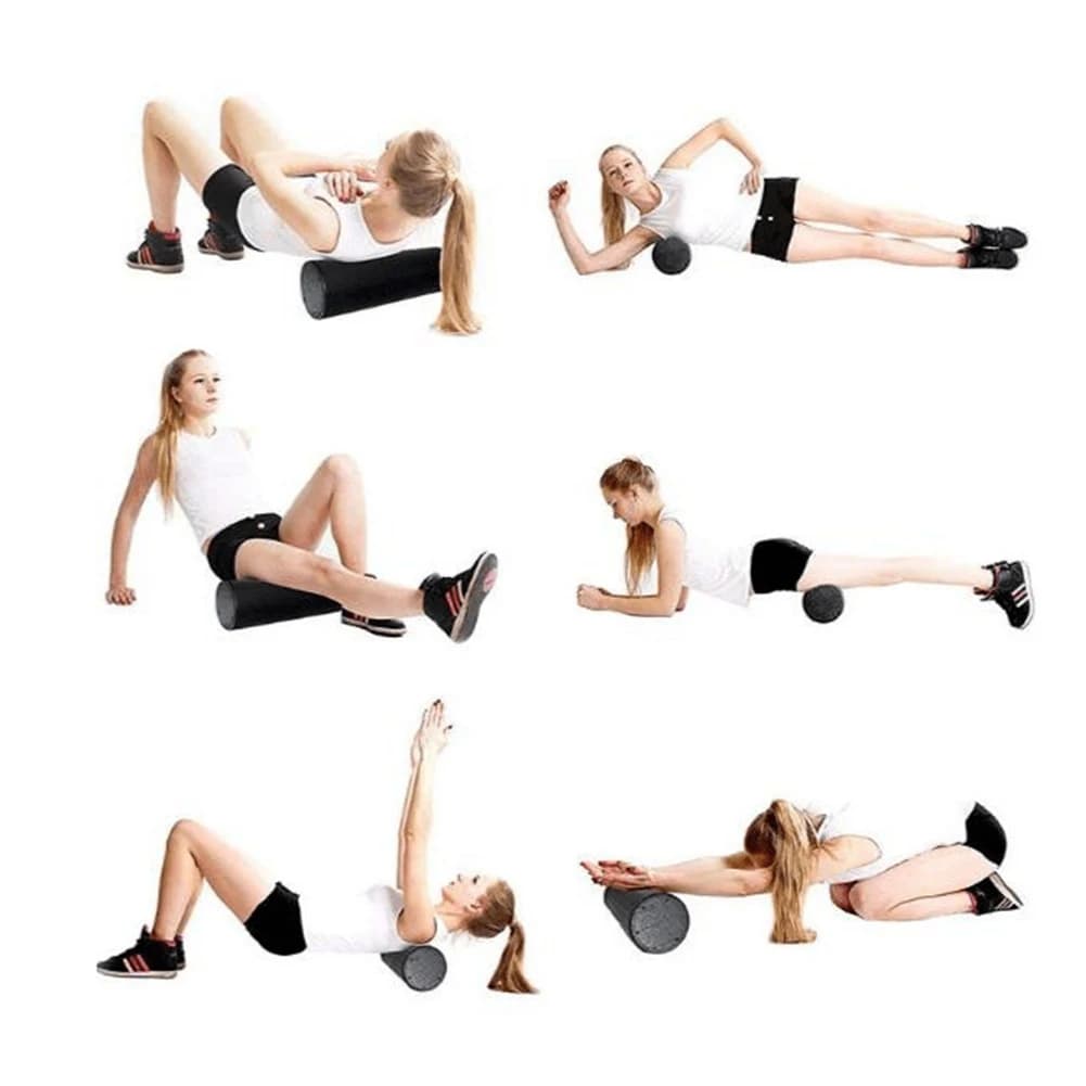 Rullo in Schiuma EPP per Yoga e Pilates 15/30/45cm, Lavabile, Attrezzatura Fitness, Rullo per Massaggi, Dispositivo per Esercizi Corporei per Donne e Uomini