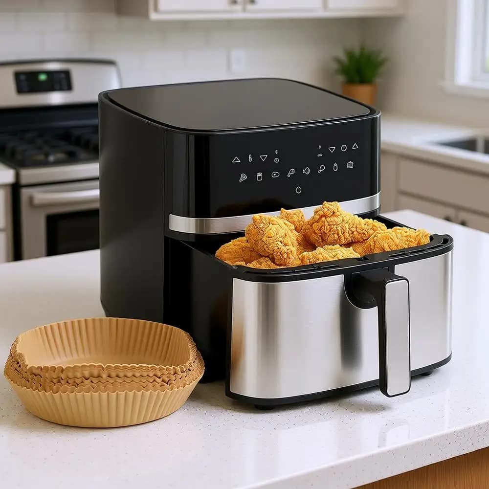 8.5 Quarti Electric Air Fryer with 125 Anti-Agent Card Parts