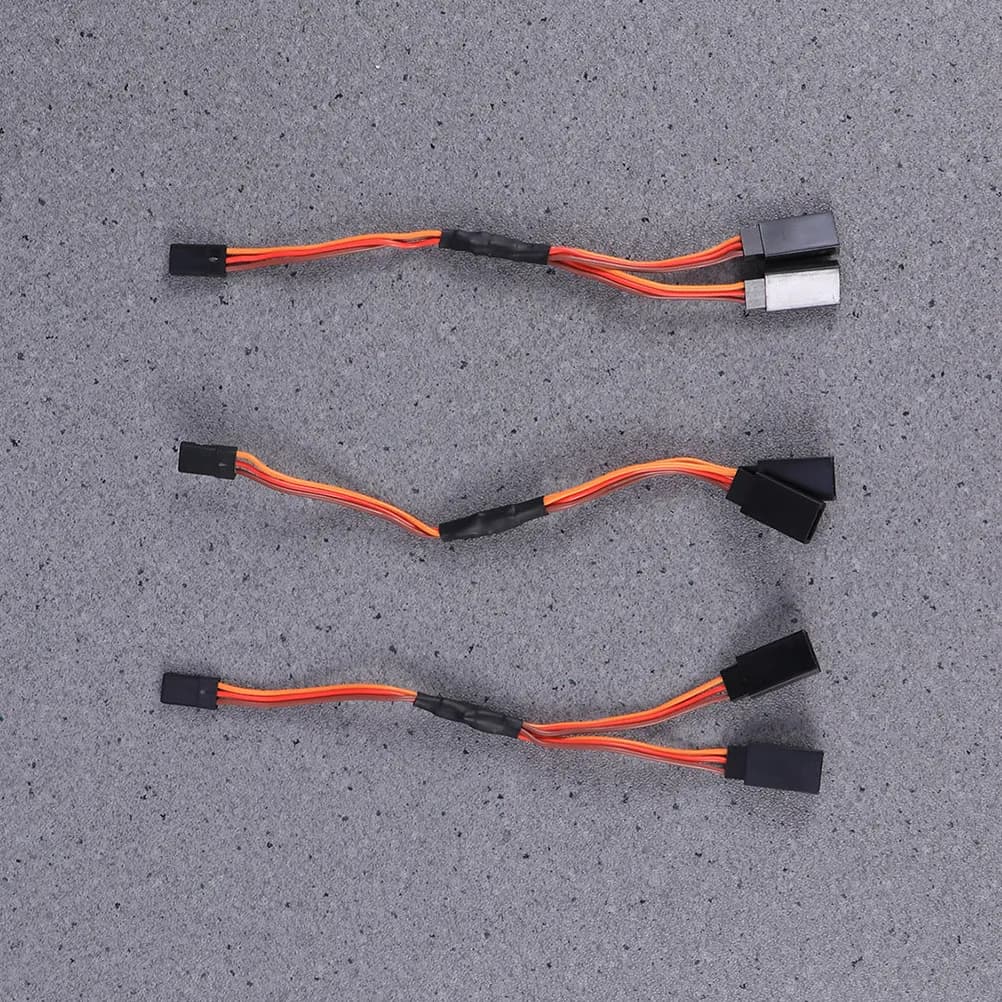 6 Pezzi Cavo di Prolunga Servo a Y 30 Fili 15cm da Maschio a Femmina per Auto RC, Aereo, Elicottero, Cavo Servo per Ricevitore