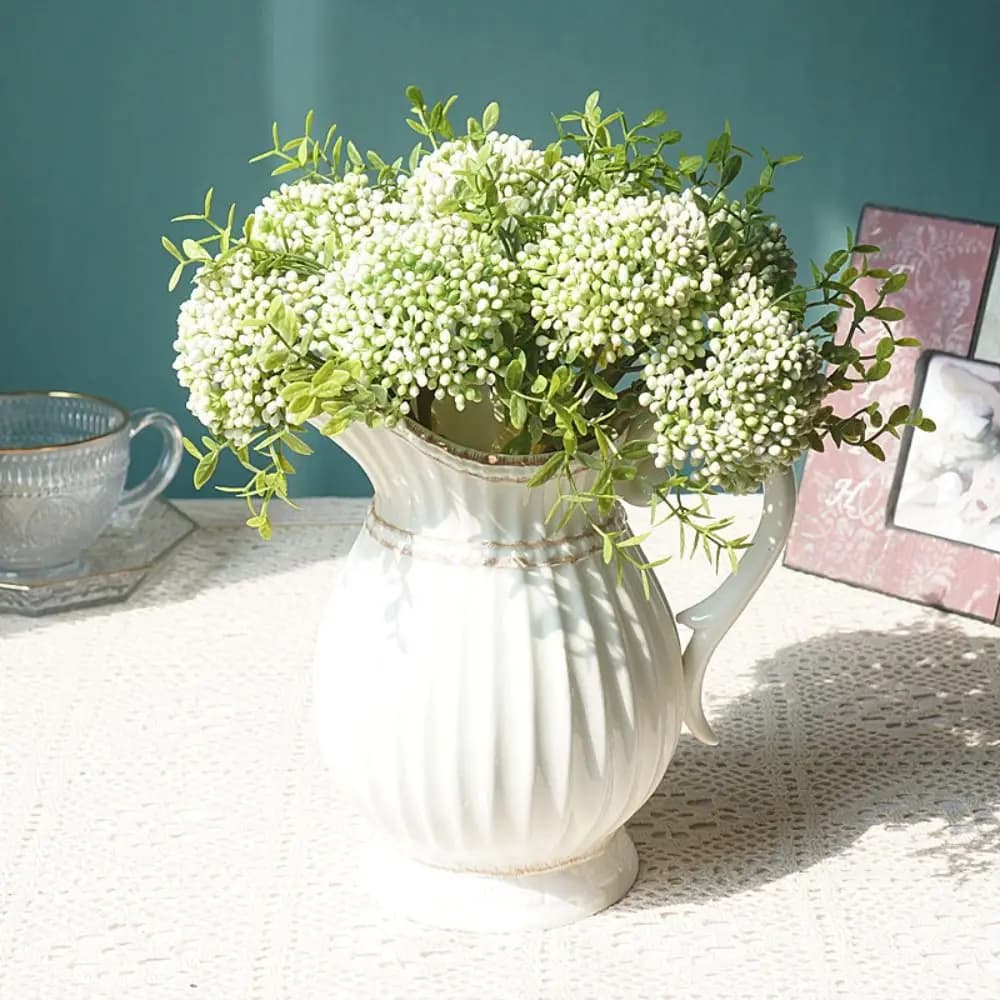 Flower Arrangement Handmade Artificial Clove Plant DIY Exquisite Simulation Flowers Realistic Plastic Fake Flower Wedding Decors