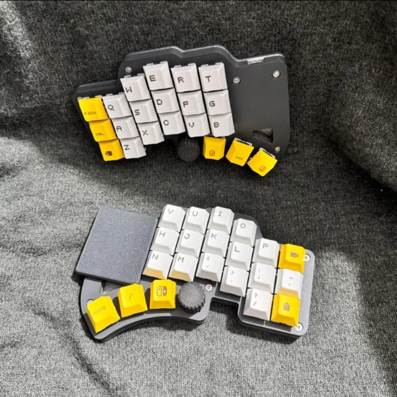 Nuovo Dilemma Max Split Tastiera Kit 3x6 Personalizzato MX/choc Asse Wired monomodale Hot Swap Fdm KnobTouchpad Mouse Kit Meccanico FAI DA TE