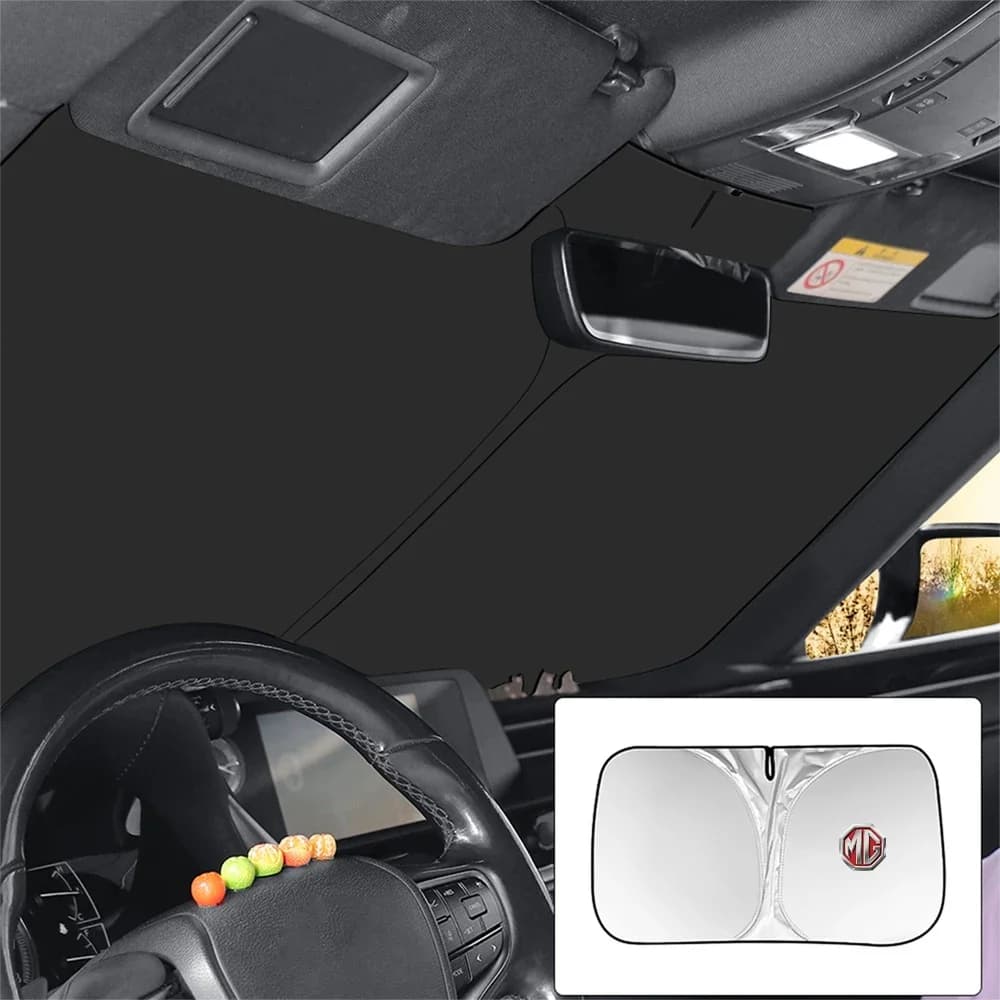 Foldable Car Sun Visor Windshield UV Ray Shield Sun Shade Mat For MG ZS HS MG3 MG4 MG5 MG6 MG7 GT GS Car Accessories
