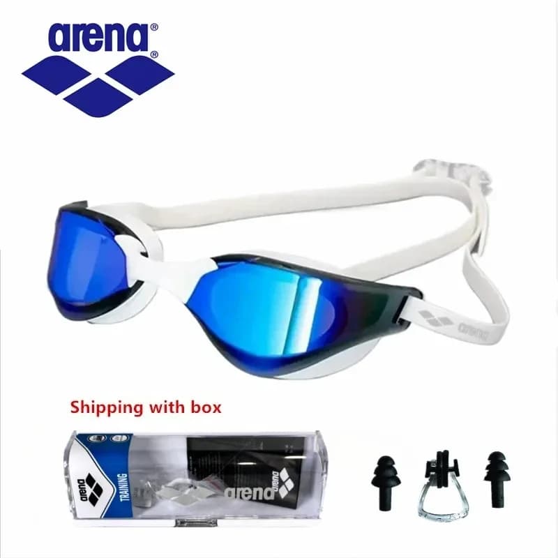 Arena Professional Swimming Goggles Water and Fog Proof 100% UV Protection No Leakage for Adults Men and Youth
