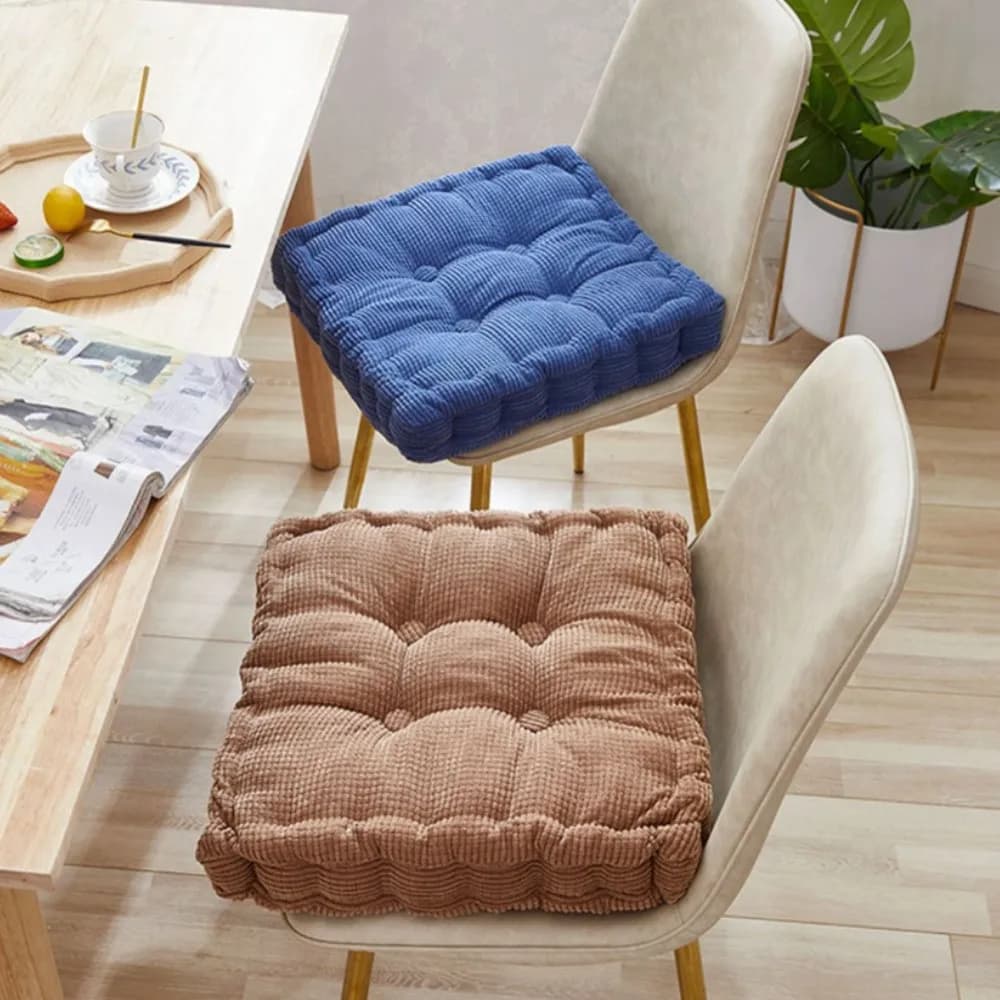 Cuscino quadrato da pavimento per meditazione per sedersi sul pavimento Cuscino imbottito spesso capitonnè solido per cuscini per sedili per sedie da balcone yoga Pouf