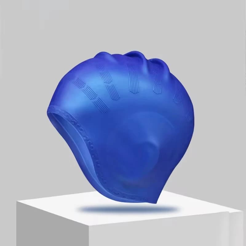 Silicone Professional Swimming Headset with Ear Pockets - High Elasticity for Adults and Long Hair