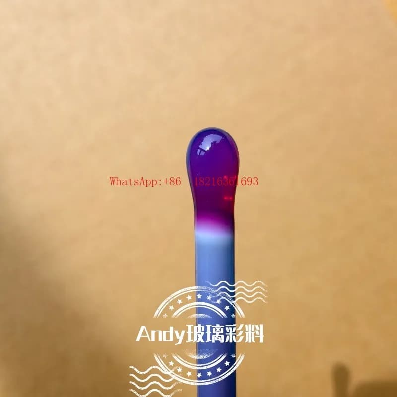 Barra di Proteine Colorata Sperimentale, Jinghong, Viola Dorato, Barra in Vetro Bruciato per Lampada