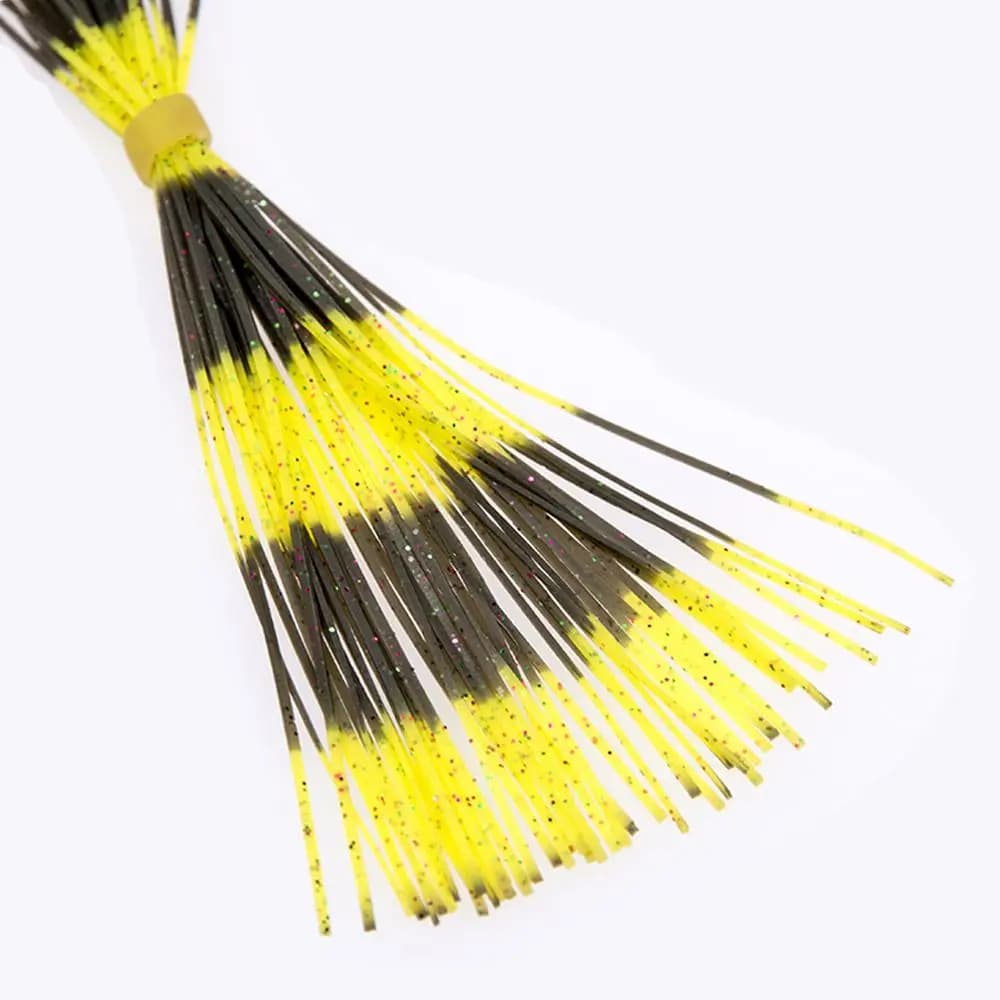 50 Pcs Portable Spinner Sinking Artificial Soft Fishing Lures Beard Windless Rubber Squid Jig Bait Silicone Skirts