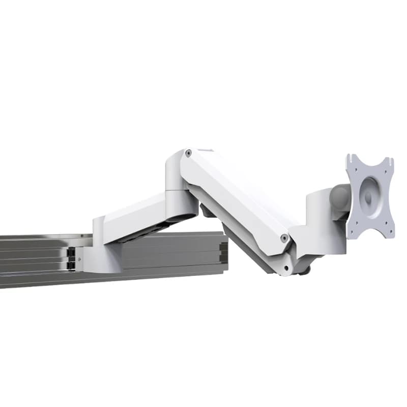 Meisonic WS-GA02HS-1 Heavy Duty Aluminum Alloy Monitor Arm Industrial VESA Stand Gas Spring Articulating Mount