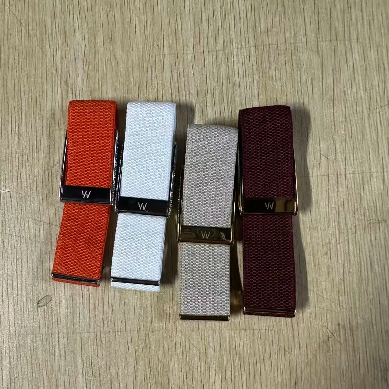Nylon Strap For Whoop 5.0 Strap Band Breathable Sport Band Bright Silver, Sweatproof Replacement Bracelet for Whoop 5 MG W Logo