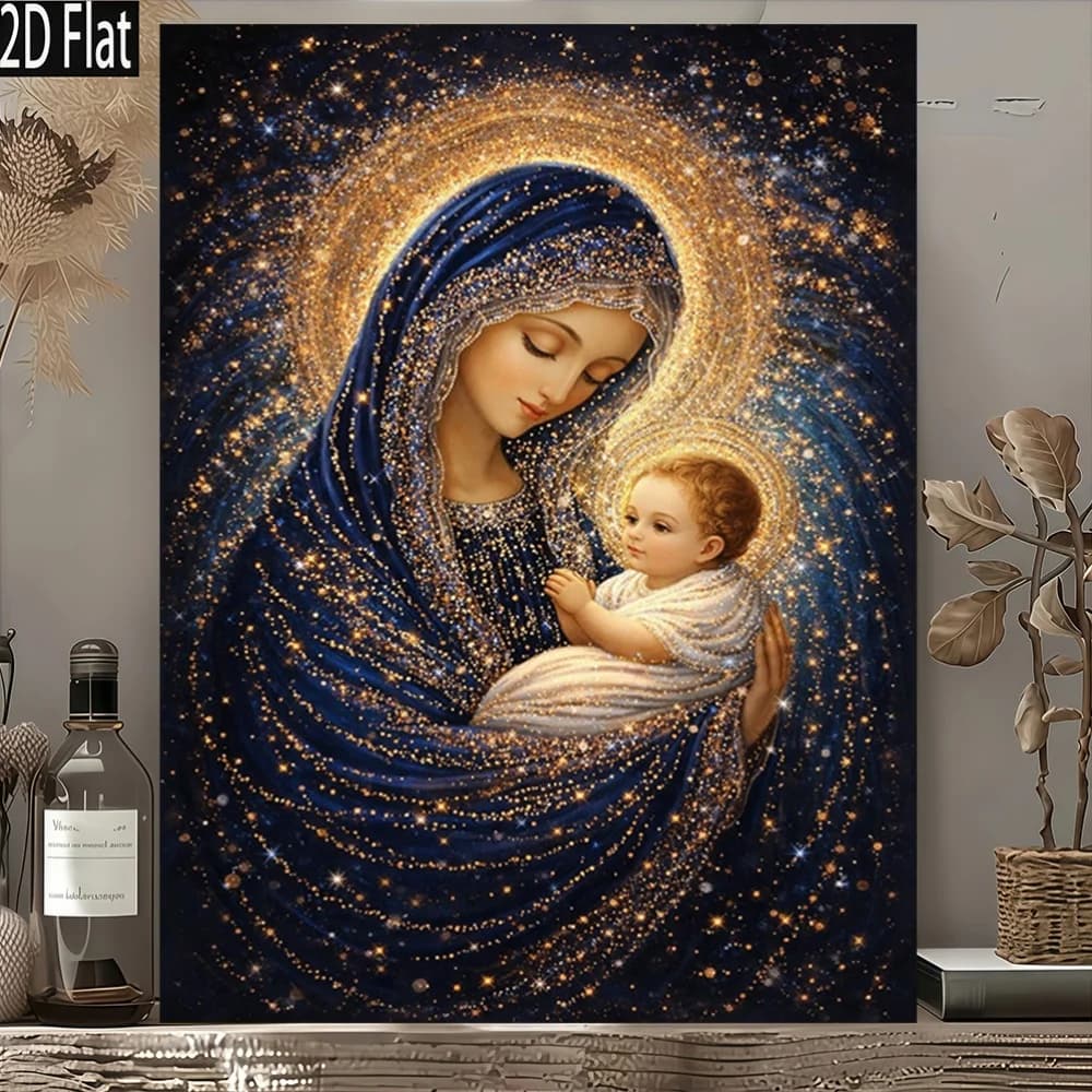 500/1000/1200/2000PCS Puzzles for Adults Holy Mother,Jigsaw Puzzles Brain Challenge Game Gift Home Decor