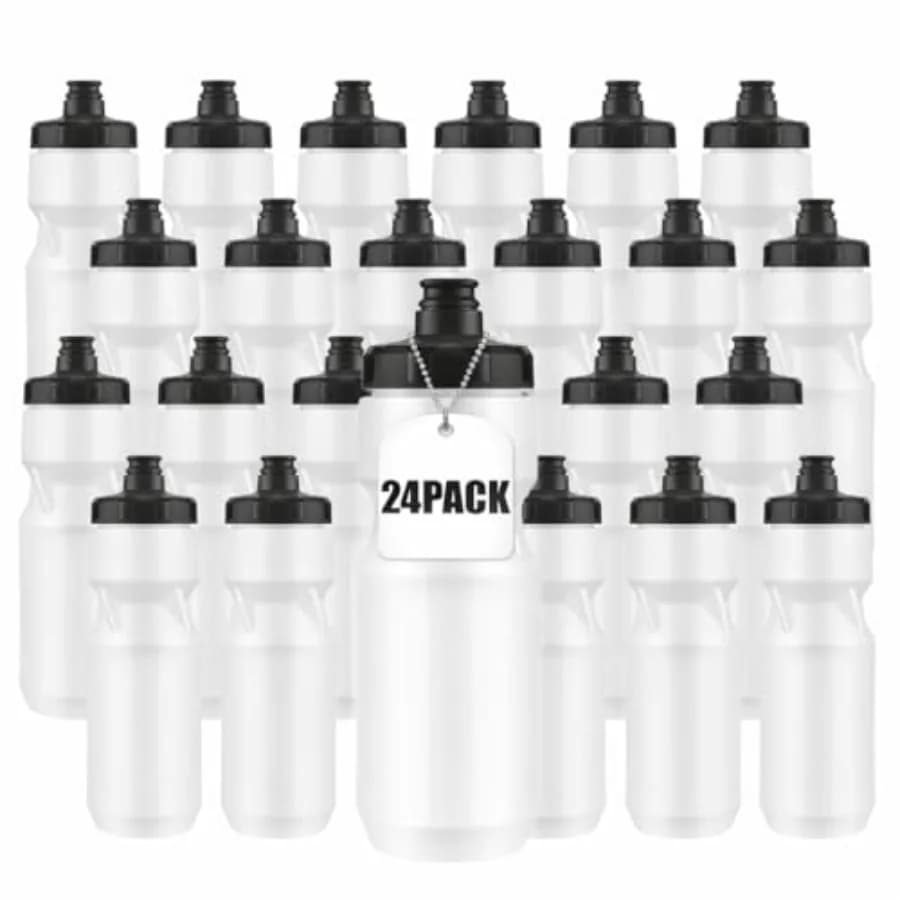 Set di Bottiglie d'Acqua Comprimibili Senza BPA, Antigoccia, Riutilizzabili, Compatibili con la Maggior Parte dei Portaborraccia per Ciclismo