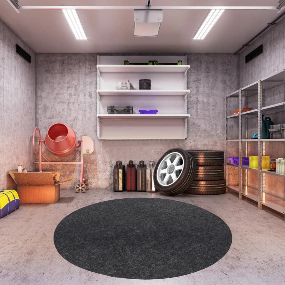 Tappetino per garage multiuso da 8' x 8', tampone assorbente per olio, tappetino per manutenzione premium, pavimento protettivo per sotto le auto