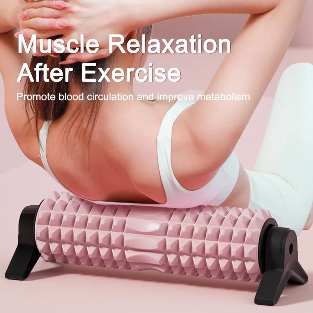 Foam Roller with Support - Basin for Meridian Massage and Weight Loss, Muscular Relaxation Tool, Yoga and Fitness Recovery