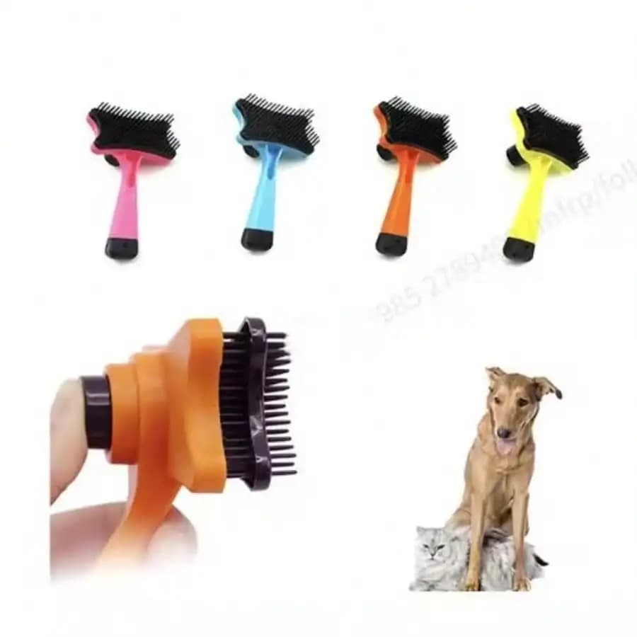 Pettine Multifunzione per la Toelettatura di Cani e Gatti, per Rimozione Peli, Perdita di Pelo, Apertura dei Peli, Pulizia, Bellezza, Plastificazione