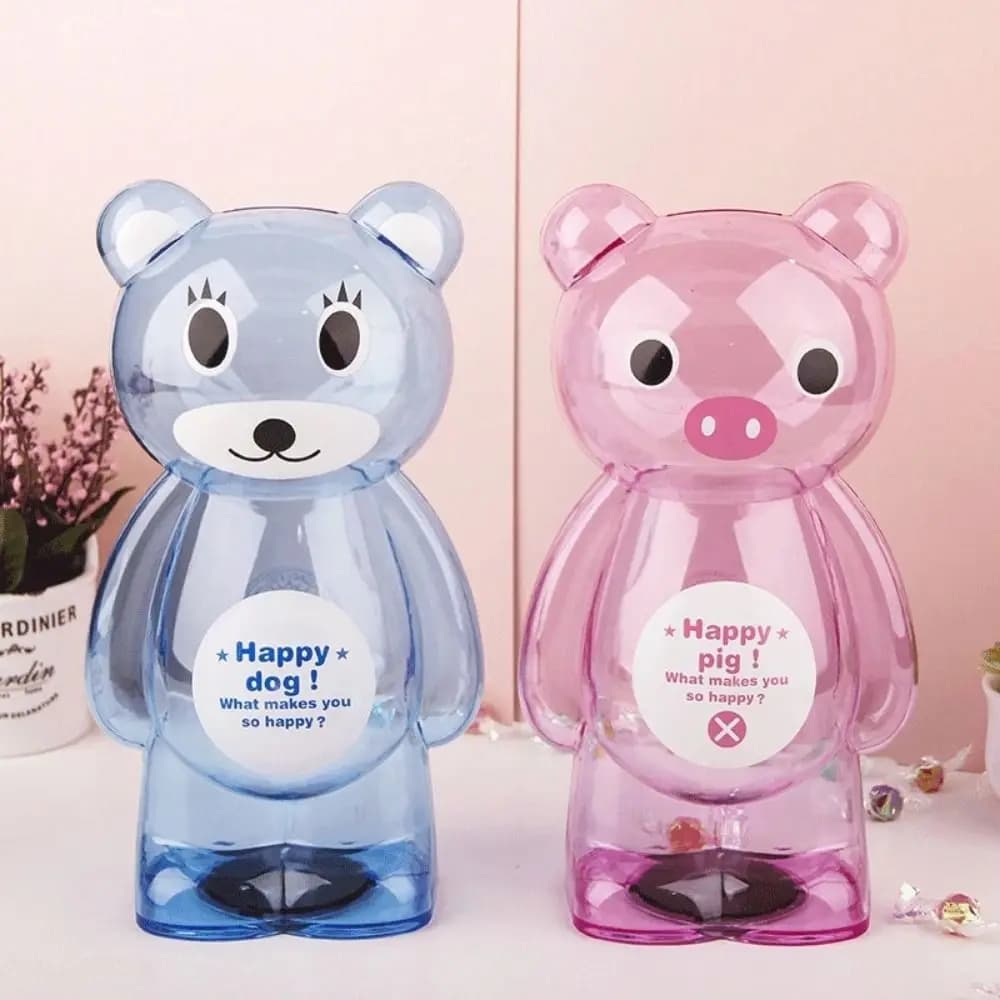 Light-weight Fun Childhood Home Decor Kindergarten Cartoon Bear Cartoon Saving Box Birthday Gifts Bear Piggy Bank