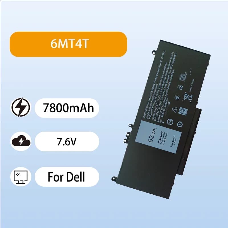 6MT4T Laptop Battery Replacement For Dell Latitude E5250 E5450 E5470 E5570 Series 7.6V 7800mAh High Quality Notebook Battery