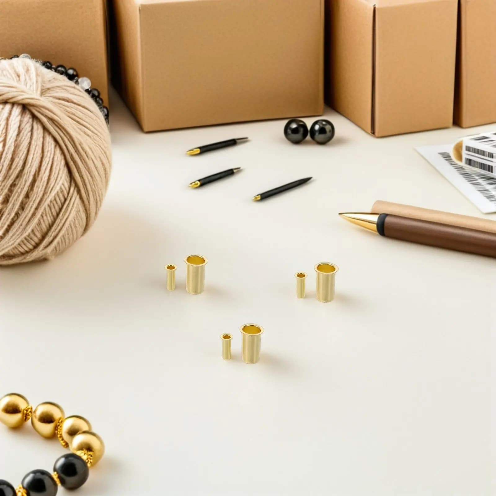 Set di 40 Pezzi di Strumenti per Avvolgimento a Spirale con Aghi di Pino e Calibro in Rame per la Realizzazione di Cesti, Artigianato Fai-da-te, per Principianti e Professionisti, per un Avvolgimento Uniforme del Filo di Pino