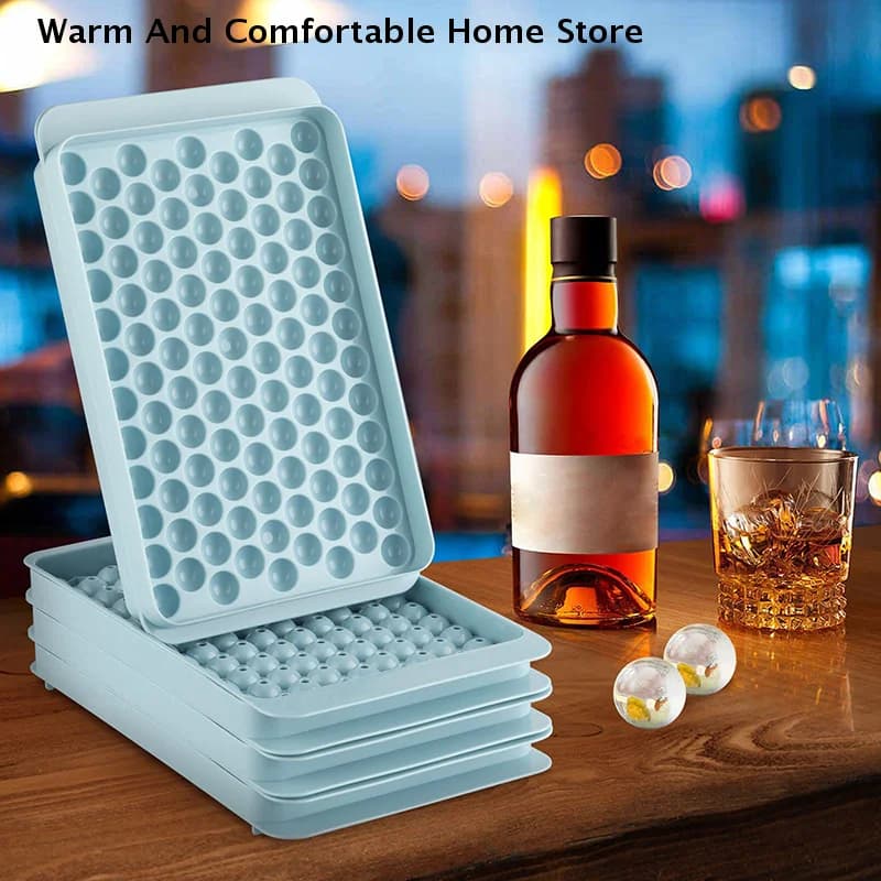 Stampo in Silicone per Cubetti di Ghiaccio Rotondi, 104 Scomparti, Facile da Sformare, per Raffreddare Whisky e Cocktail