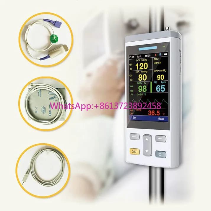Portable Multiparameter Veterinary Pulse Oxymeter for High Performance Pet