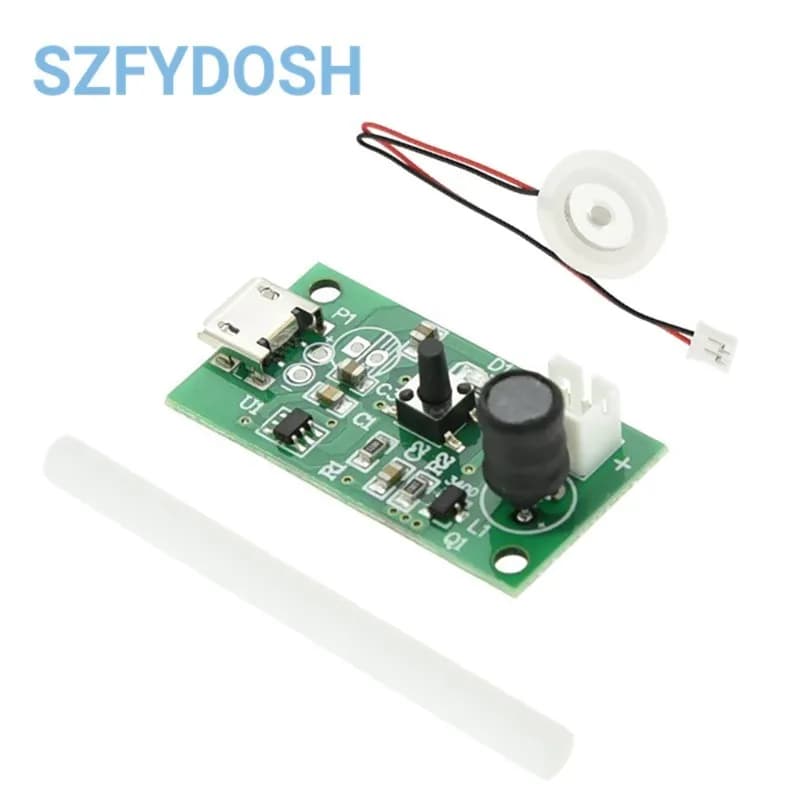 Modulo USB 5V Mini Nebulizzatore, Scheda Driver Atomizzatore Ultrasonico 40kHz con Piezo per Umidificatore Fai-da-te e Incubatrice