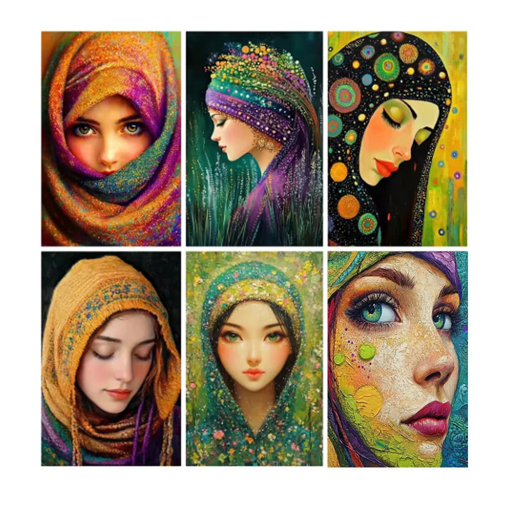 5D DIY Diamond Painting Kits Hood Girl- 2026 New Collection Handicraft Rhinestone Diamond Mosaic Hobby Home Decor