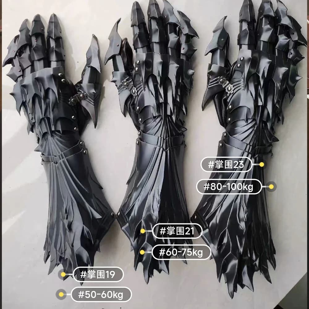 3D printed gloves in Silk PLA material, a pair of customizable cosplay gloves, dragon-shaped gloves, gift for boys